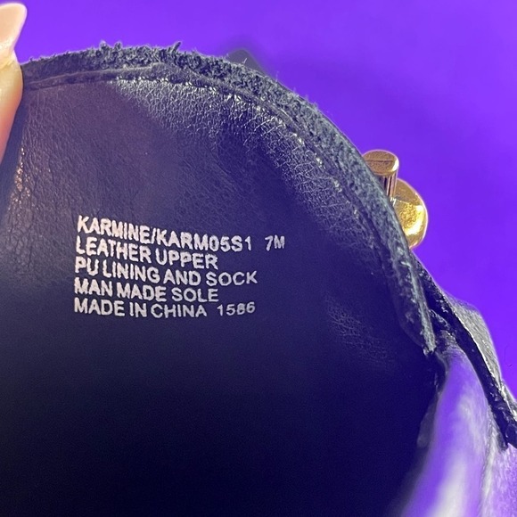 Steve Madden Karmine Black Leather Slip-On Loafers Shoe Size 7-NEW - Picture 9 of 9